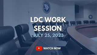 Land Development Code Work Session - July 25, 2023