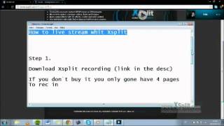 How To Live Stream On Xsplit