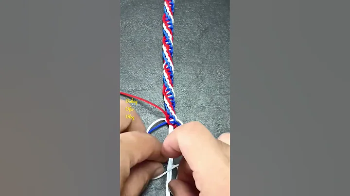 🔥How to Make Three Colors Spiral Knot Macrame Bracelet #short video 16