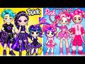 Black or Pink Family? — KPop Demon Hunters vs Poppy Play Time 5! Who Wins Glow Up? | DIY Paper Dolls