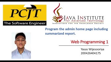 Web Assessment 42 | 1st Year | Java Institute For Advanced Technology