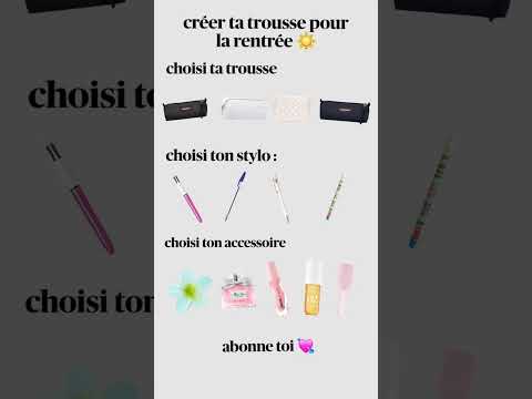 créer ta trousse pour la rentrée ! 💘 #music #newmusic #love #newsong #challenge