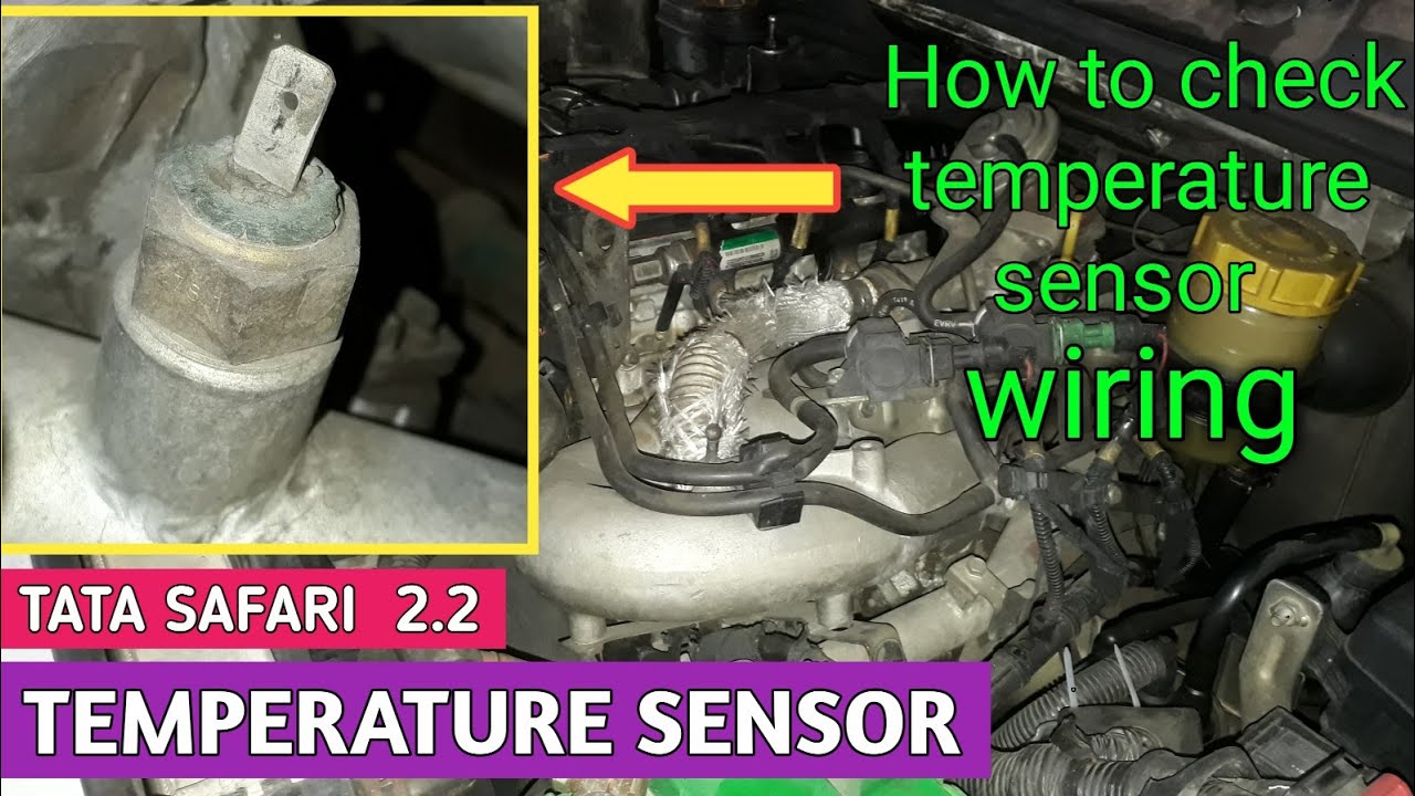 How to check temperature sensor wiring Tata Safari 2.2.dicor