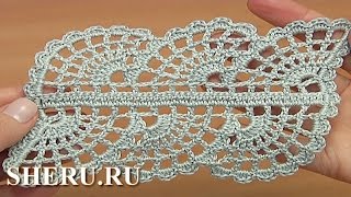 Широкая лента, связанная крючком, демо-версия. Урок 30 Широкая лента, связанная крючком, демо-версия. Урок 30