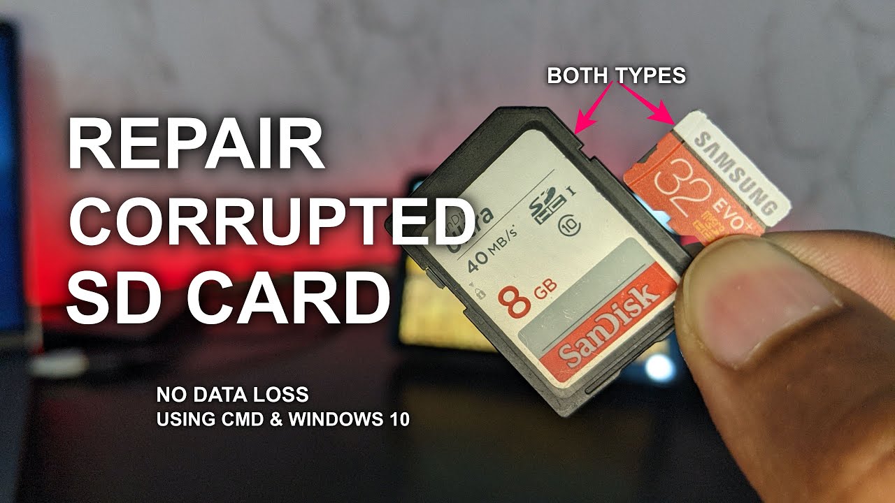 Fix Corrupted Sd Card Without Losing Data Sd Card Repair With Cmd