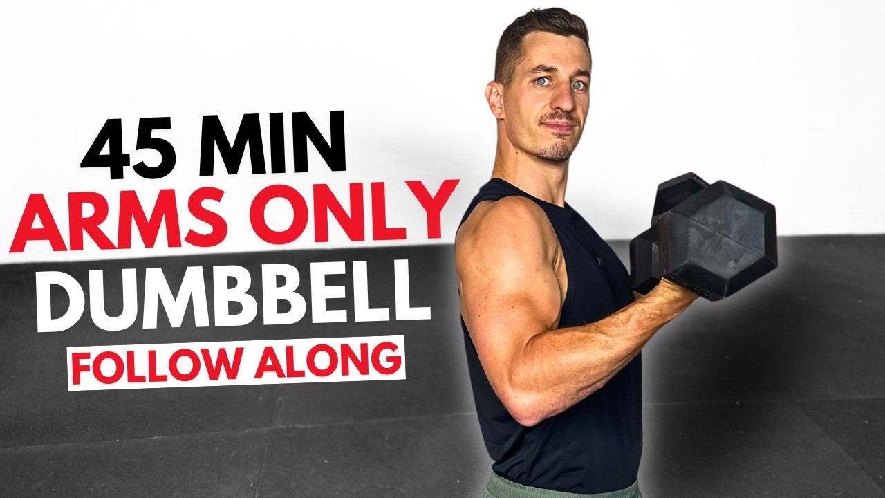 45 Min ARM ANNIHILATION DUMBBELL WORKOUT | Follow Along - YouTube