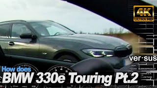 BMW M2 Competition vs BMW 330e Touring Pt2 +150-240 Insta360 DriveAnalyser RaceRender [4k]