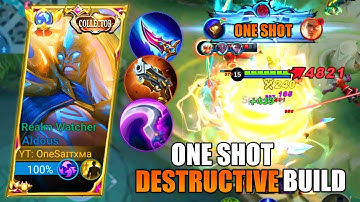 ALDOUS 1SHOT DEADLY DESTRUCTIVE BUILD🔥 | ALDOUS BEST BUILD 2023
