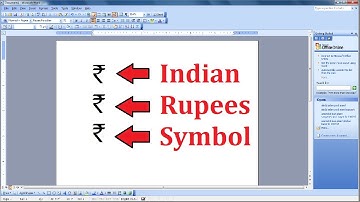 How to Add Indian Rupees Symbol in MS Word 2003, 2007, 2010, 2013, 2016
