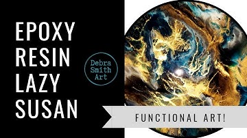 Epoxy Resin Art on a Lazy Susan