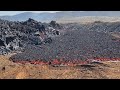 Flowing Pāhoehoe-  and ʻAʻā-Lava -  Fagradalsfjall, Iceland  -  May 21, 2021