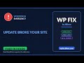 WordPress Update Broke Your Site - Fix It Fast | No Data Loss | WP Fix by Blimx