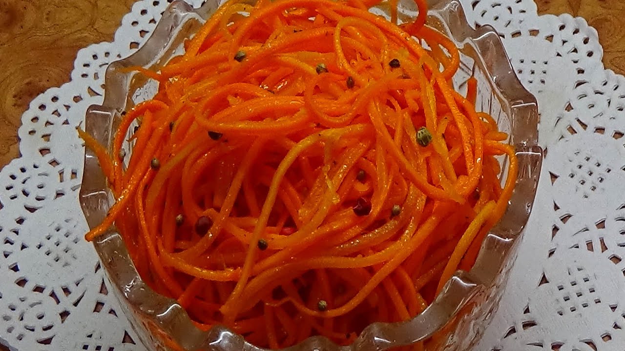 Морковь по-корейски  Быстрый и вкусный рецепт   Готовность через сутки