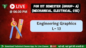 Engineering Graphics || L 13 || 1st Semester || Group-A (Electrical, Mechanical, CSE) Polytechnic