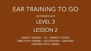 Interval training - Intermediate - Level 3 - Lesson 2 - Piano