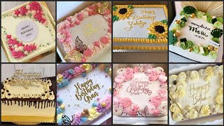Square/Rectangle Shape Cake Decoration ideas 2024 || Best Square Shape Cake Design/Square Cakes screenshot 4