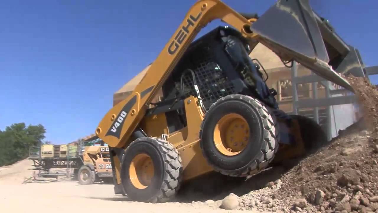 Gehl V400 VerticalLift Skid Loader YouTube