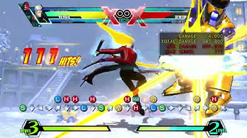 UMVC3: Vergil - Max Damage Meterless and with Dimension Slash