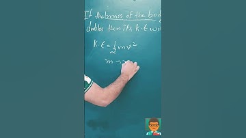 mass of the body doubles then it