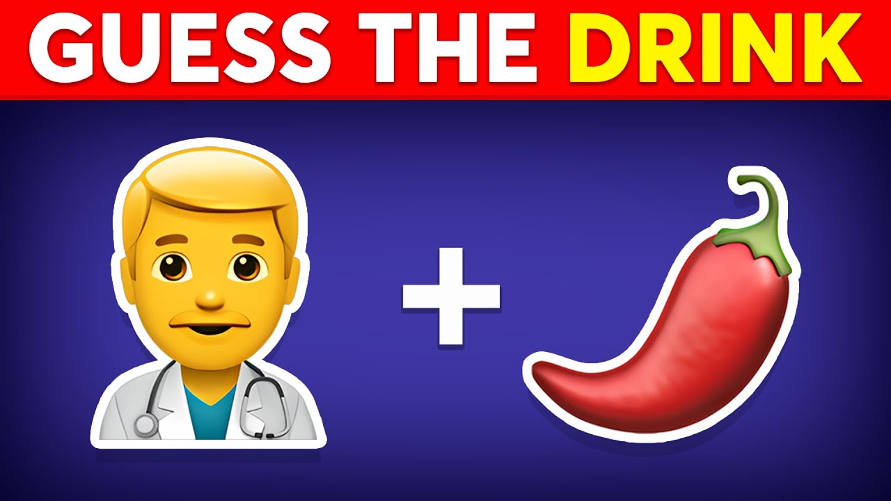 Guess The DRINK By Emoji? 🍹🥤 Emoji Quiz