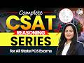 CSAT Reasoning: Series | Complete CSAT For All State PCS Exams | By Anshu Mam | StudyIQ PCS