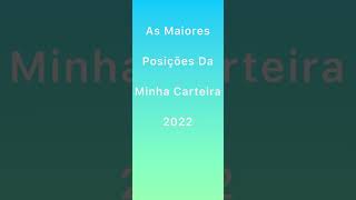 A APOSTA Da Minha Carteira De Ações - 4 #shorts