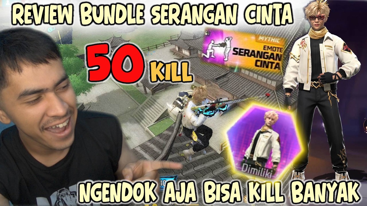 NGENDOK ATAS TOWER PEAK SCHOOL 50 KILL SOLO VS SQUAD !! REVIEW BUNDLE SERANAGN CINTA