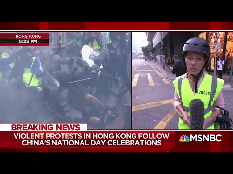 Violent protest in HK follow China’s anniversary celebrations