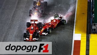 Lewis hamilton ha vinto a sorpresa il gran premio di singapore 2017:
un controverso incidente coinvolto in partenza sebastian vettel, kimi
raikkonen e max...