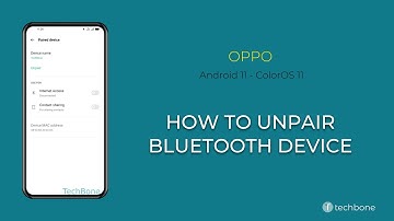 How to Unpair Bluetooth device - Oppo [Android 11 - ColorOS 11]