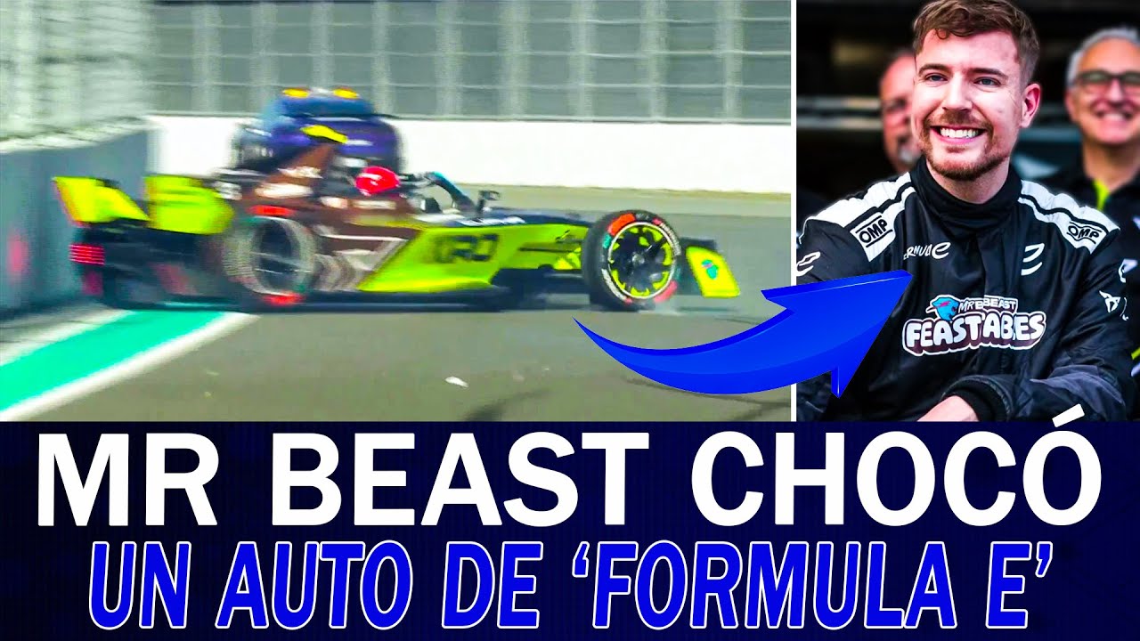 MR BEAST CHOCÓ UN AUTO de FORMULA E - YouTube