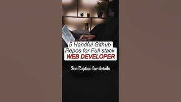 5 Handful GitHub Repos for Full Stack Web Developers | #shorts