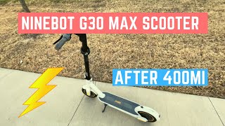 Ninebot MAX G30LP Electric Scooter (TESLA fast -- Review After 400 miles)