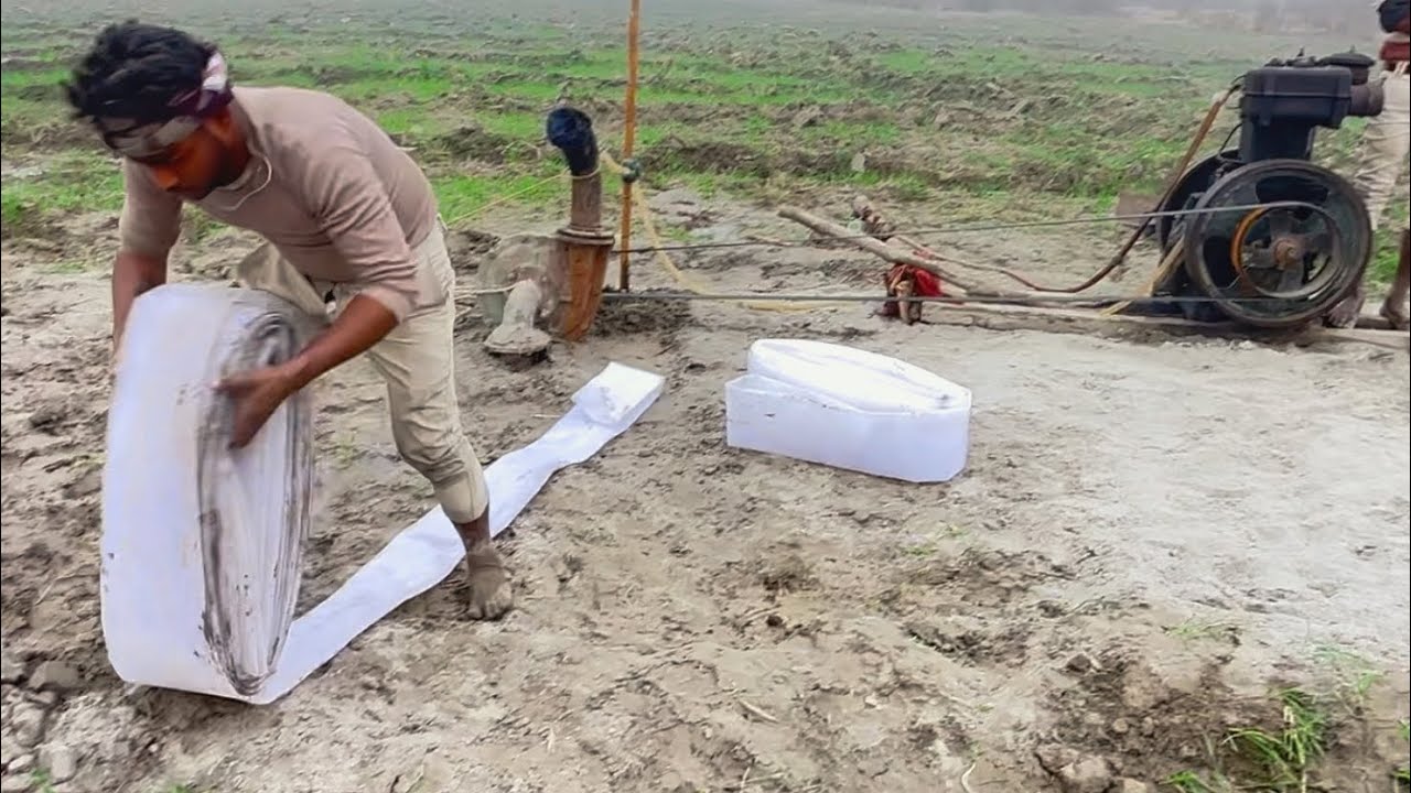 Farming Water irrigation System/Diesel Engine Water Pump Machine Setup l Kisan Ka Engine Water Pump