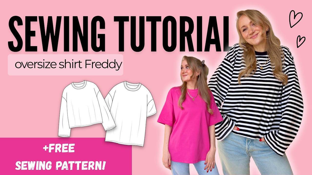 Sew an Oversized T-Shirt/Longsleeve: Free Sewing Pattern Freddy