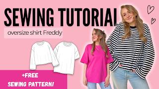 Sew an Oversized T-Shirt/Longsleeve: Free Sewing Pattern Freddy | Sewingmachina
