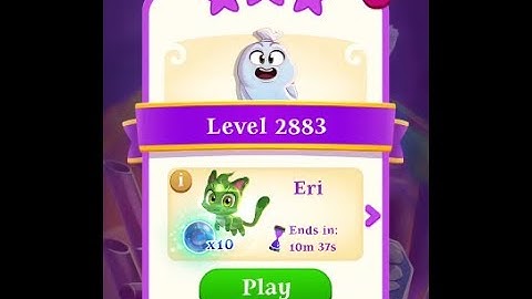 Level 2883 / 2Stars! / No Spell! / CH-146 / Bubble Witch 3 Saga Gameplay