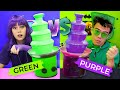 Nastya vs Artem Desafio Verde vs Roxo