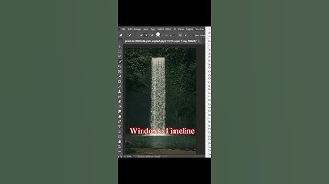 Waterfall Animation In Photoshop #shorts #shortvideotutorial