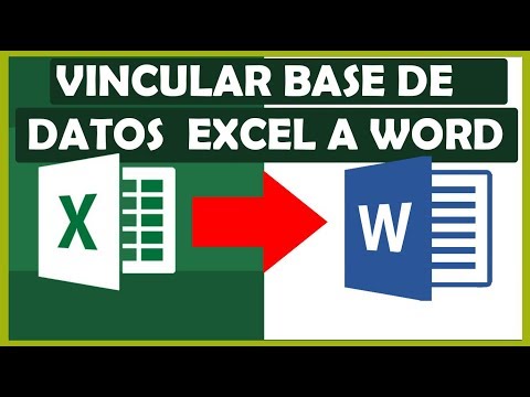 Video: ¿Cómo se vinculan las fuentes de datos en Excel?