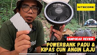 Campgear Review: Powerbank padu warna baru & Kipas cun angin kuat dari NITECORE #mykhalishjourney