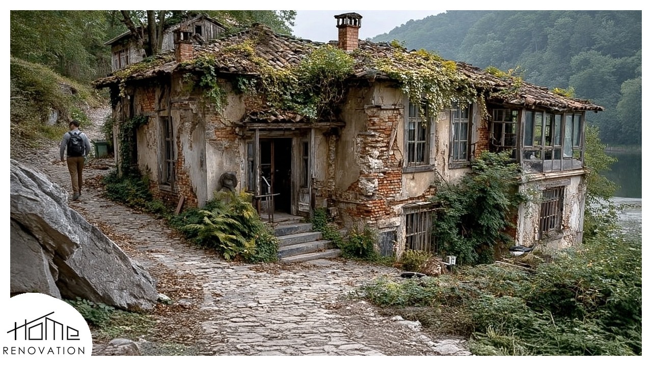 Обнаружив заброшенный дом, разведенный мужчина отремонтировал его и превратил в прекрасное жилище.