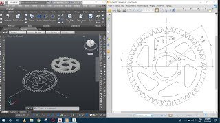 How to make Chain and Sprocket Urdu & Hindi | AutoCAD 3D Modeling | 3dlearners Academy