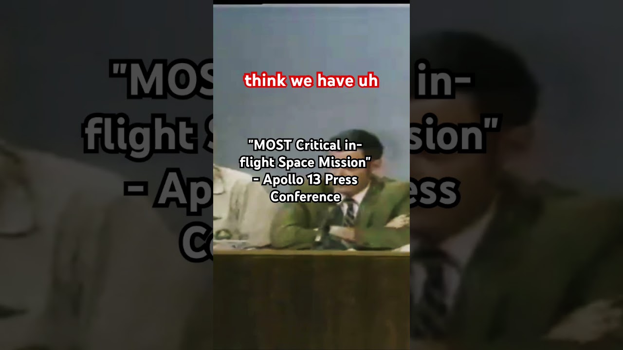 MOST CRITICAL Space Mission - Apollo 13 Press Conference 