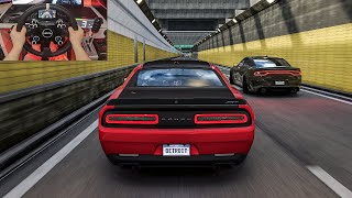Dodge Challenger SRT Demon & Dodge Charger SRT Hellcat Convoy - Assetto Corsa | Moza R9 + VR screenshot 5