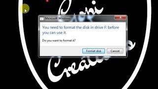 How to repair the damaged pendrive or SD card by using CMD in pc