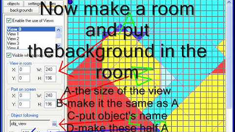 Game maker-zooming moving view