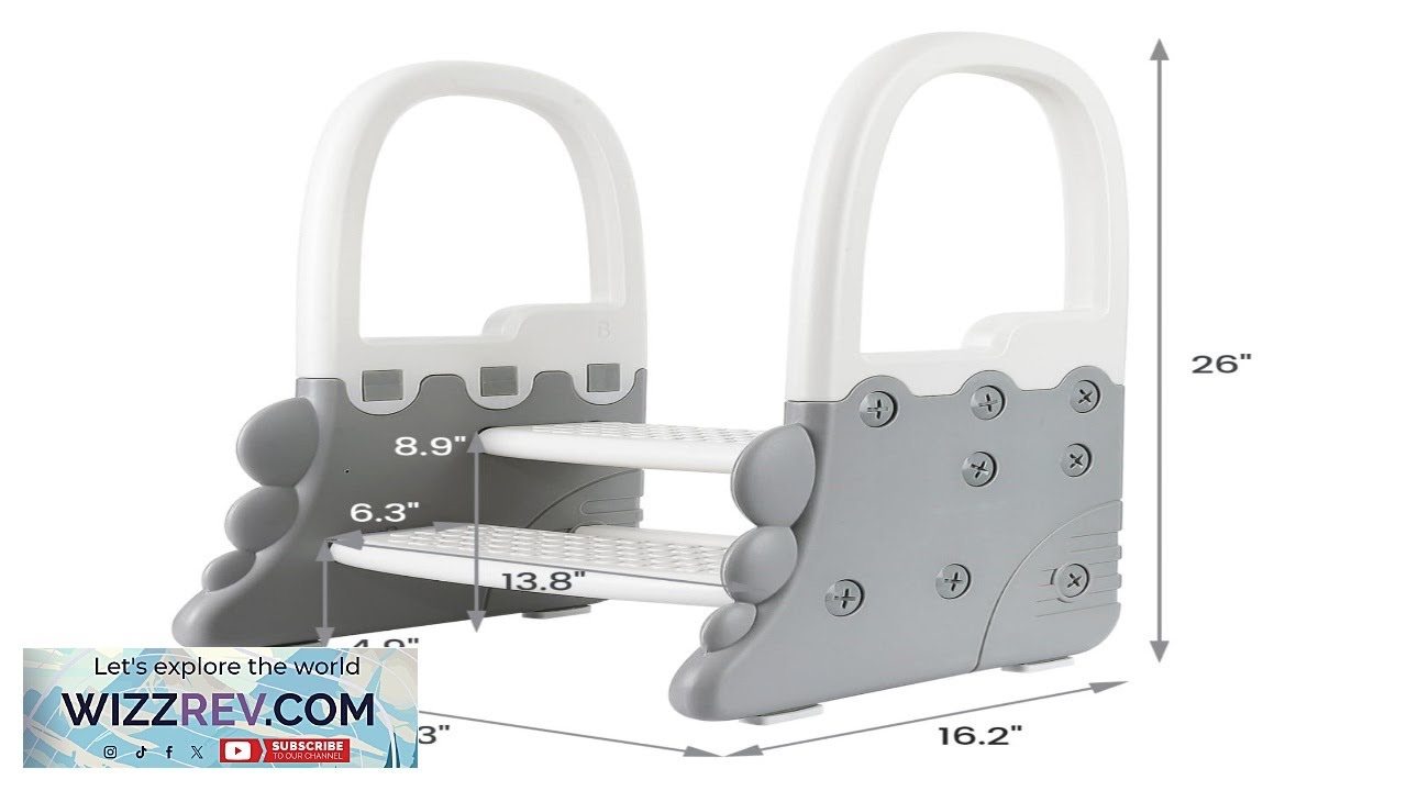 Garvee Toddler Step Stool for Bathroom Sink 2 Step Stools for Kids