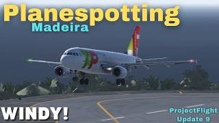 WINDY LANDINGS at Madeira ✈️ Project Flight (Update 9) Roblox