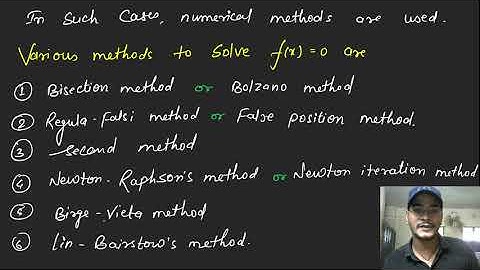 2. Transcendental Equations||Complete Concept||Numerical Method|| Numerical Analysis By Vishal Gupta